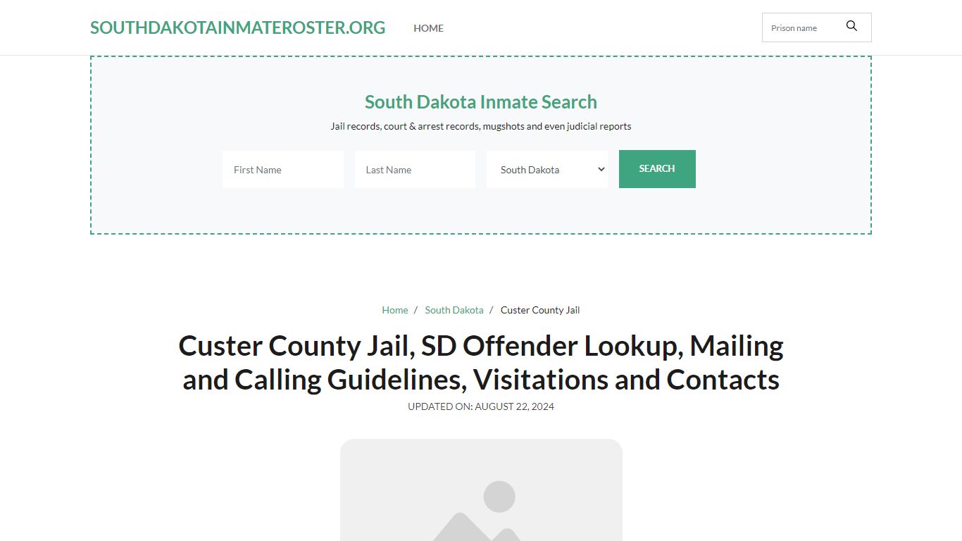 Custer County Jail, SD: Inmate Search Options, Visitations, Contacts